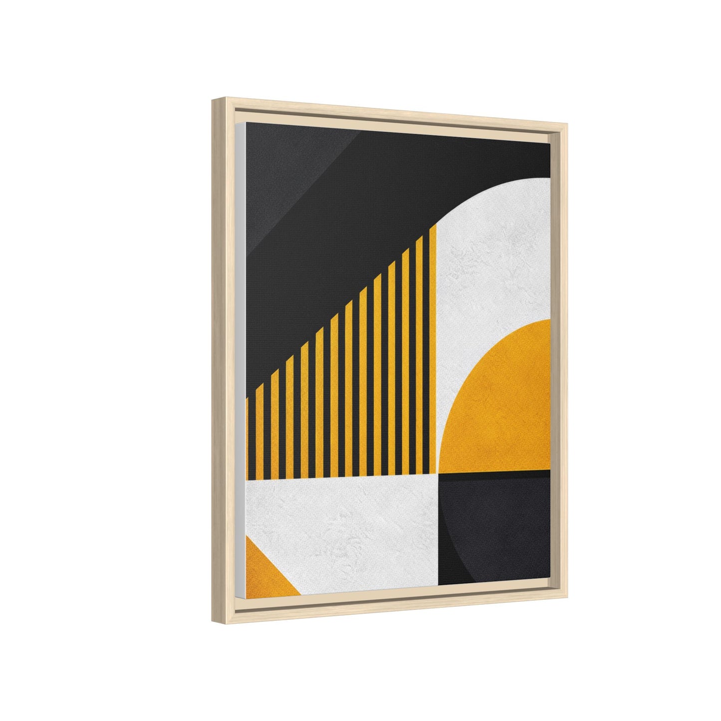 Framed Canvas Print — Afro Modern Geometric No. 4