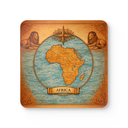 Coaster Set — Cartography Afrika - Lion
