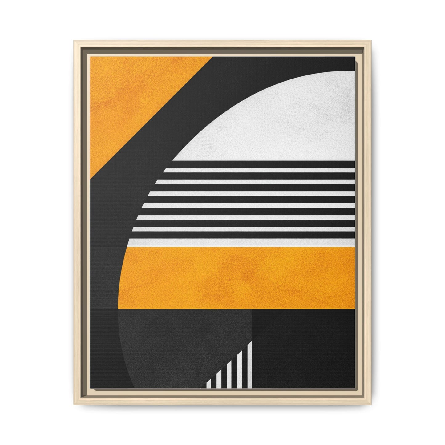 Framed Canvas Print — Afro Modern Geometric No. 3