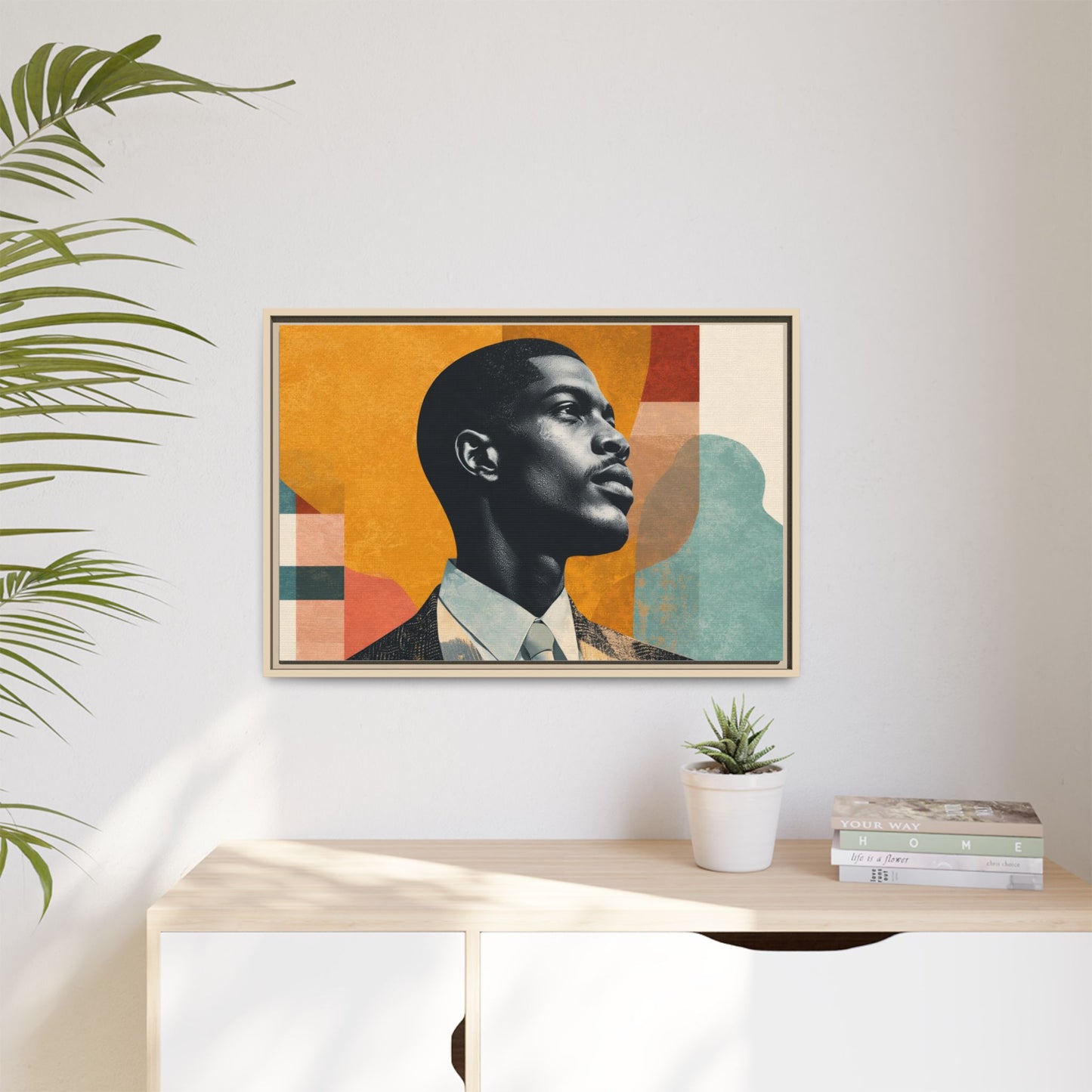 Framed Canvas Print — Jazzy Youth Portrait No. 1