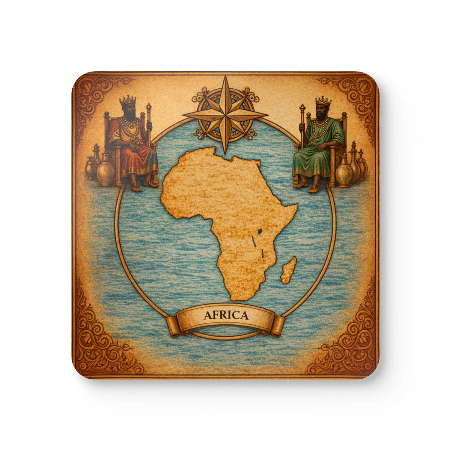 Coaster Set — Cartography Afrika - Kings