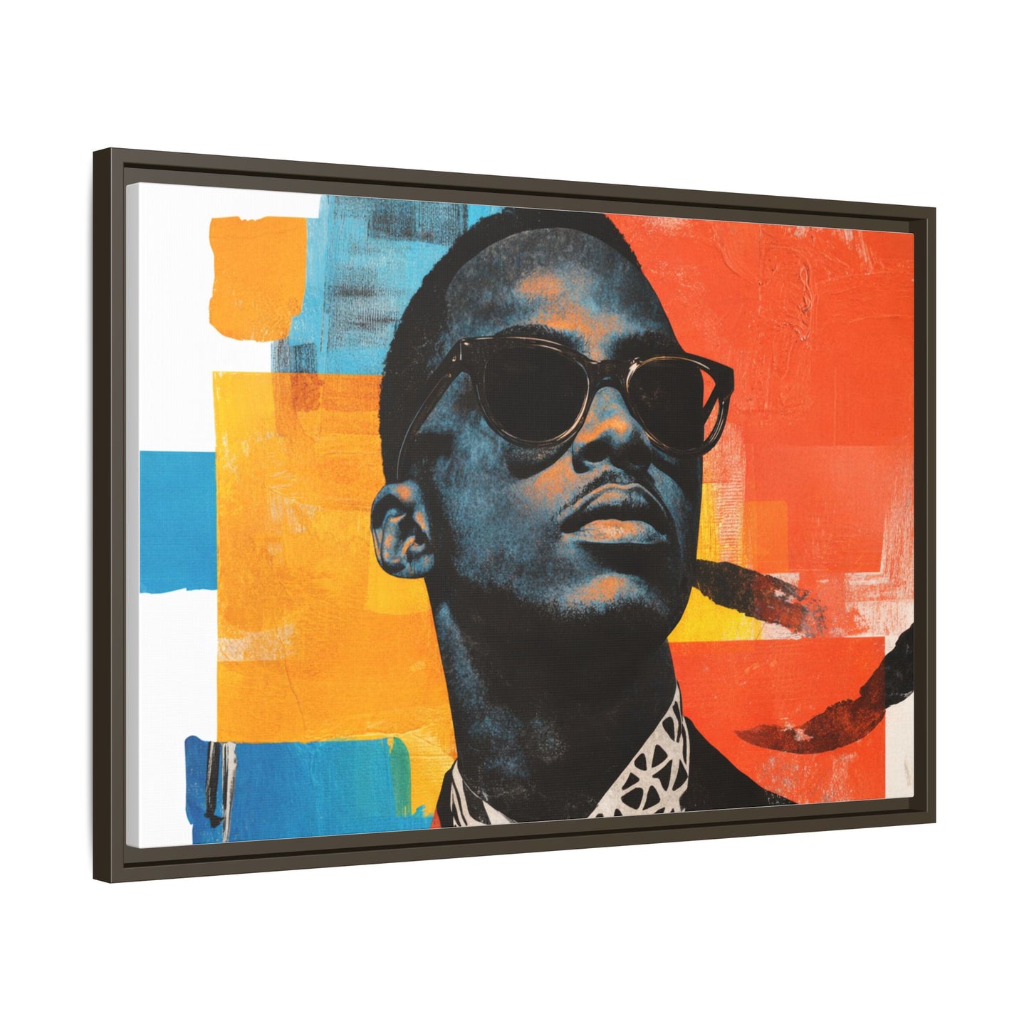 Framed Canvas Print — Jazzy Youth Portrait No. 3
