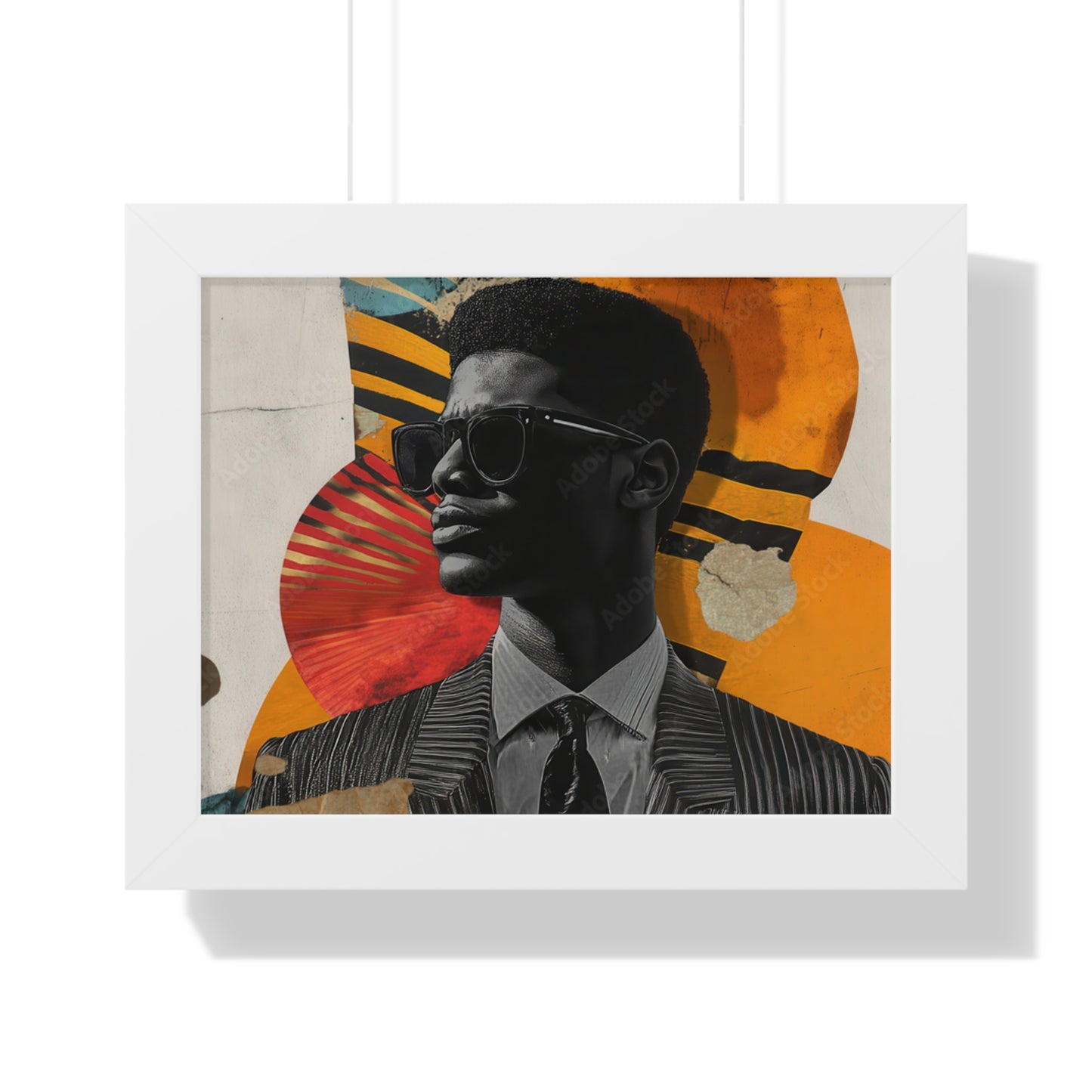 Framed Art Print – Jazzy Youth Portrait No. 2