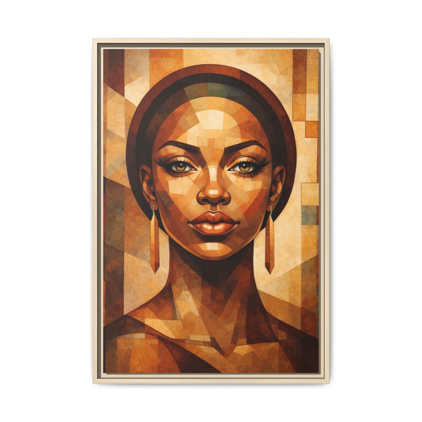 Framed Canvas Print — Brown Beauty No. 1