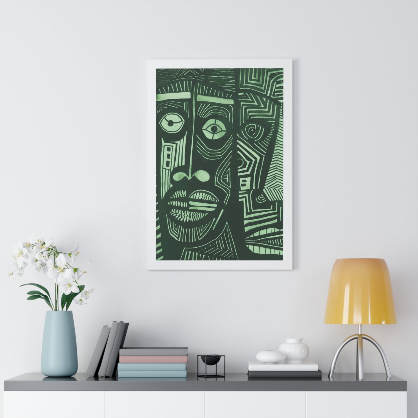 Framed Print — Abstract Faces No. 1