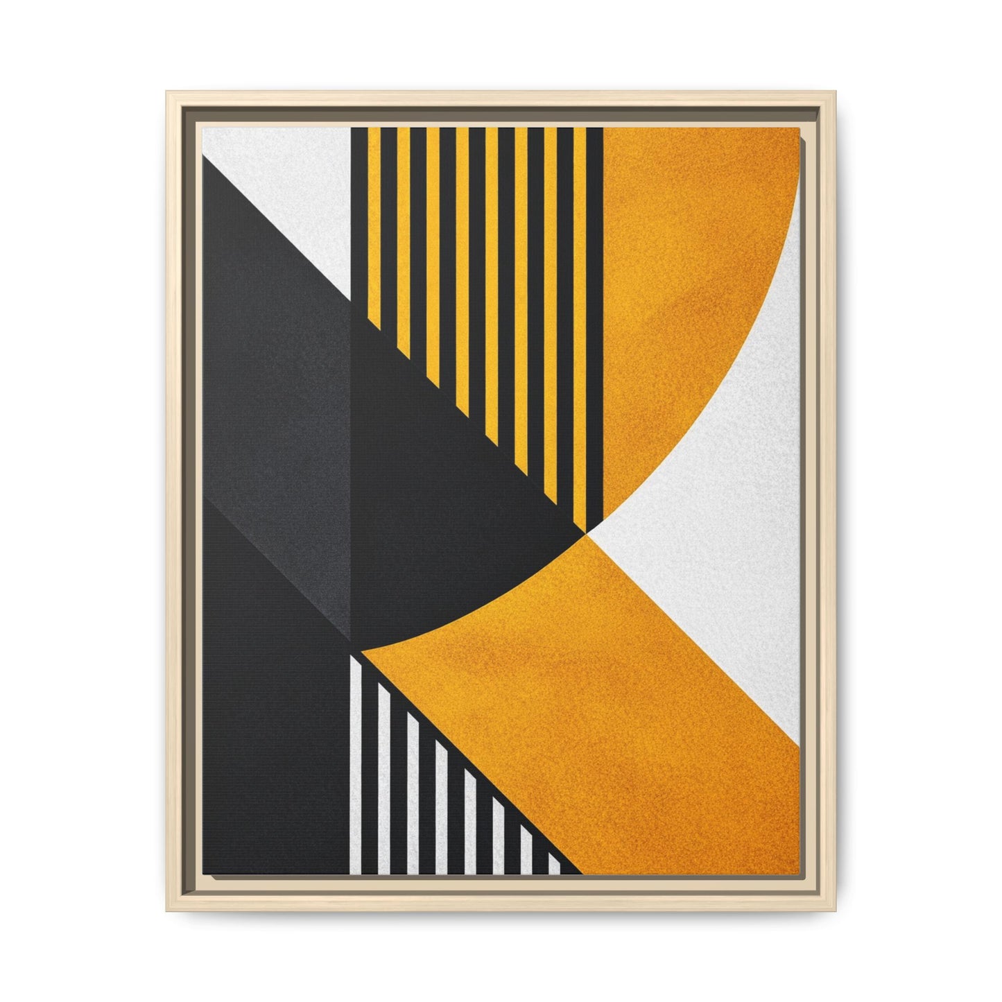 Framed Canvas Print — Afro Modern Geometric No. 2