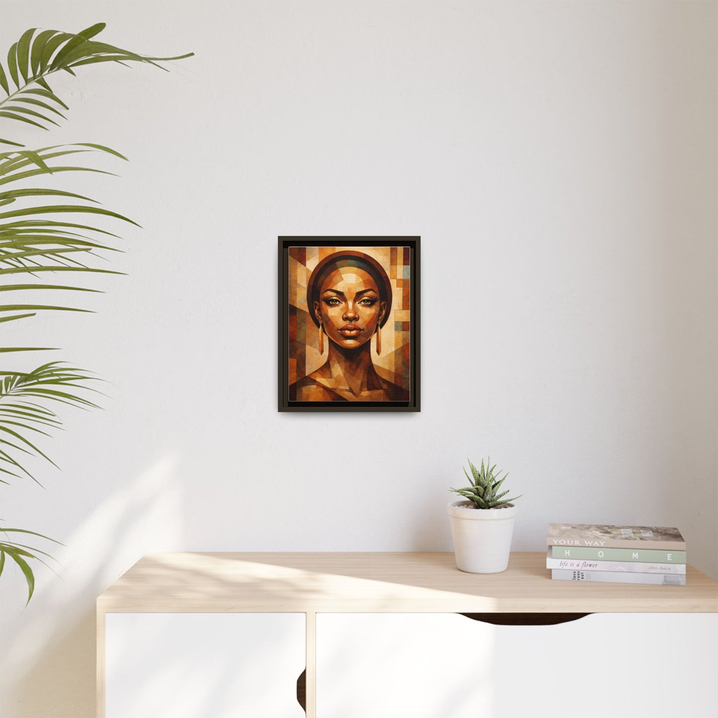Framed Canvas Print — Brown Beauty No. 1