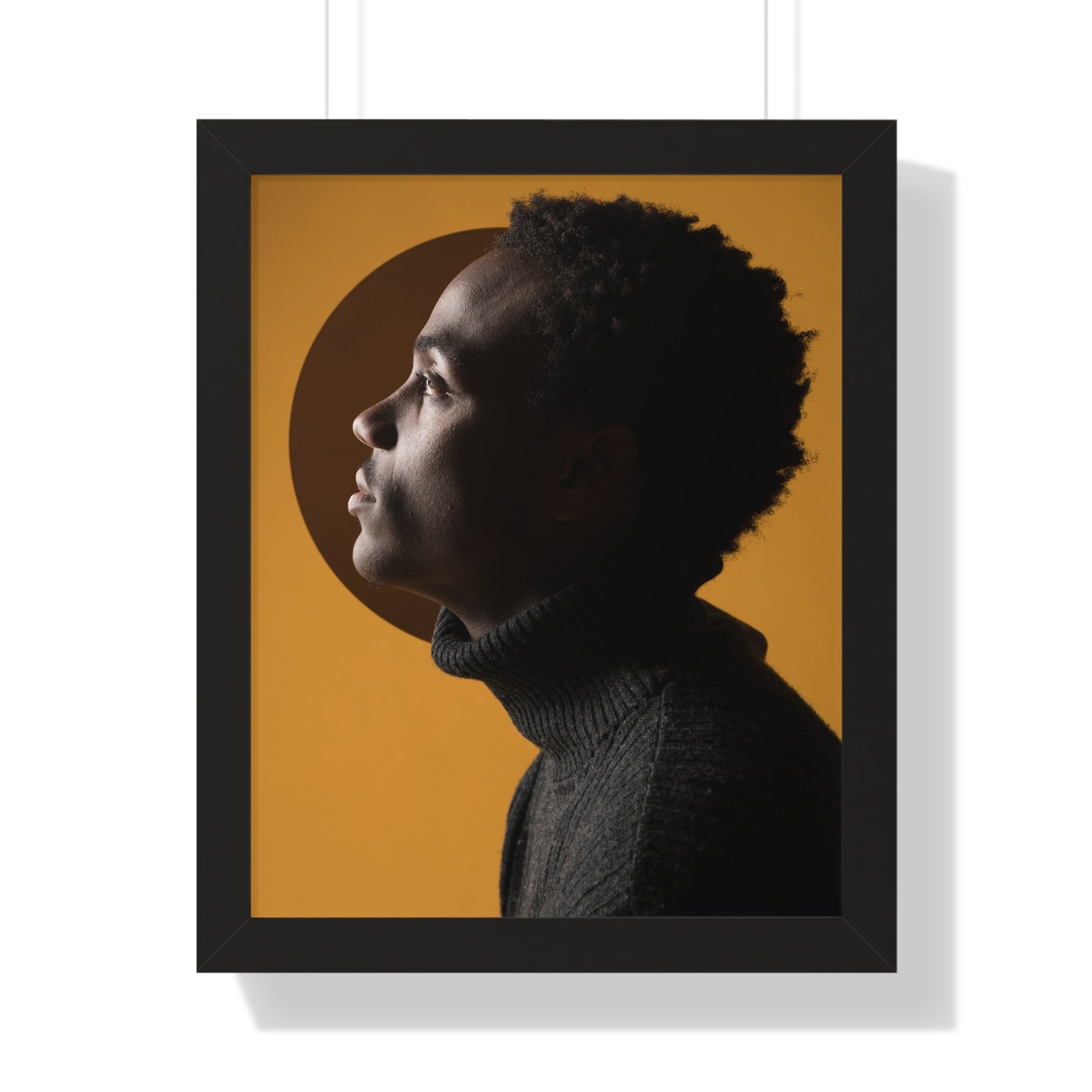 Framed Print — Profile of Young Man