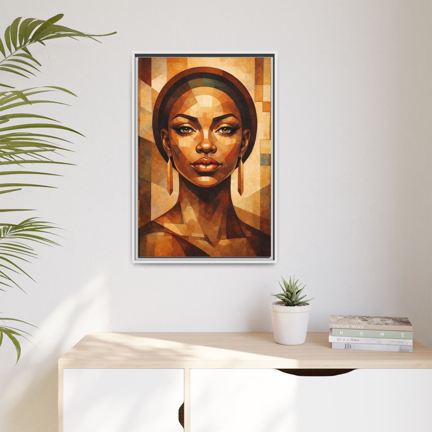 Framed Canvas Print — Brown Beauty No. 1