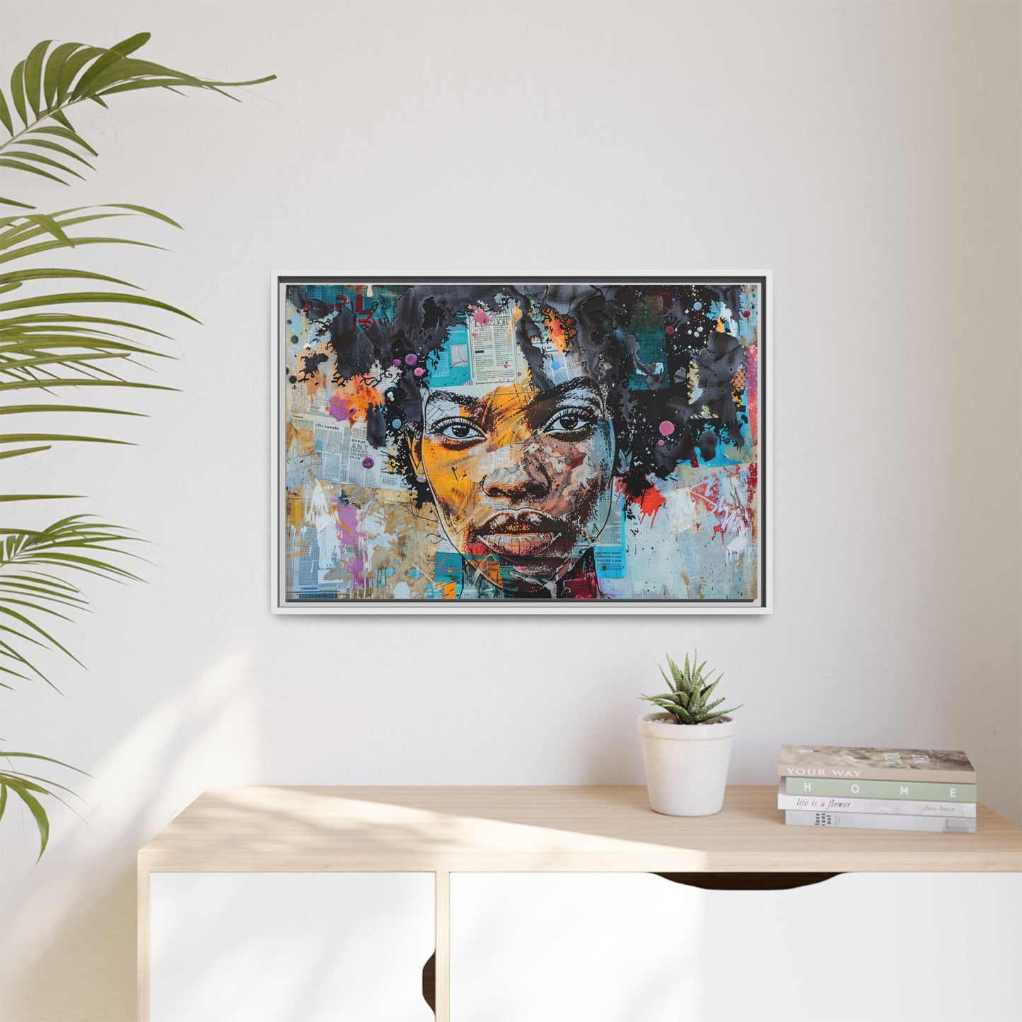 Framed Canvas Print — Paper Looks No. 1