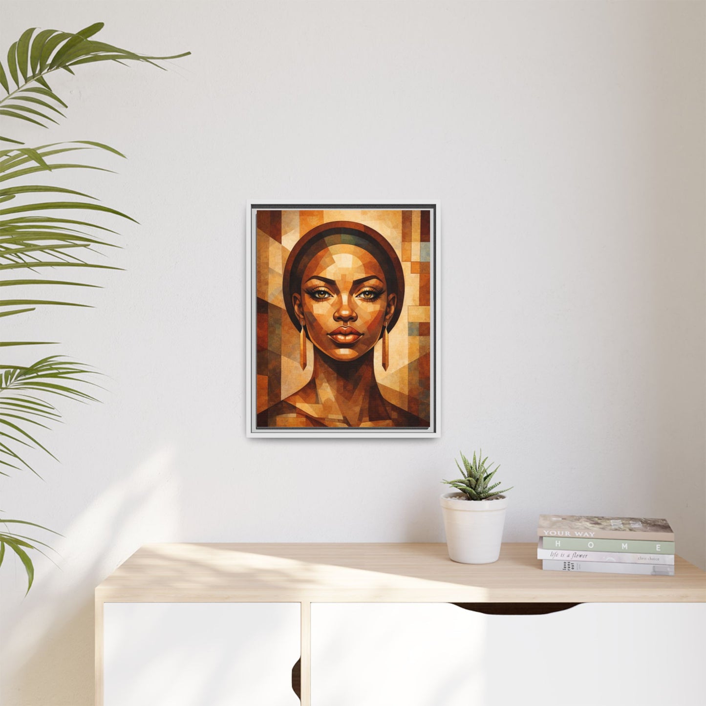 Framed Canvas Print — Brown Beauty No. 1