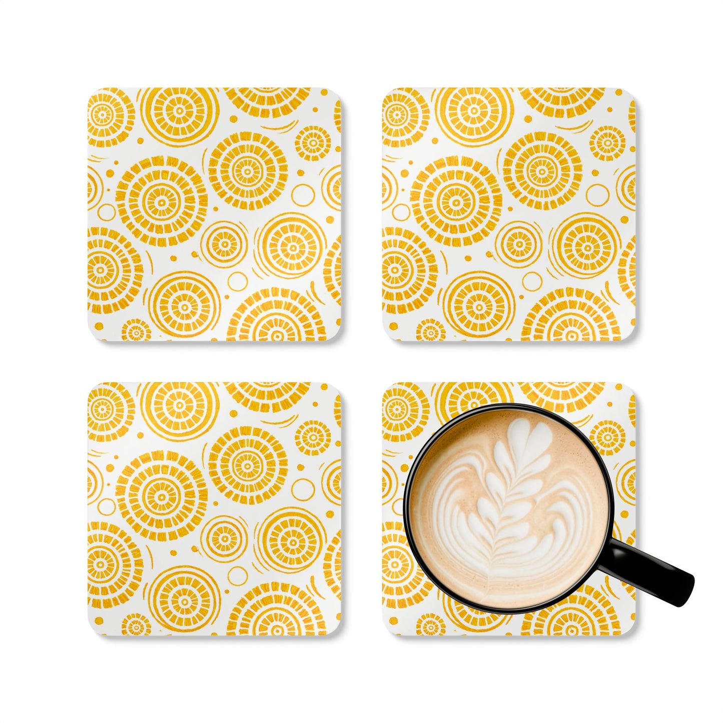 Coaster Set — Heritage Yellow