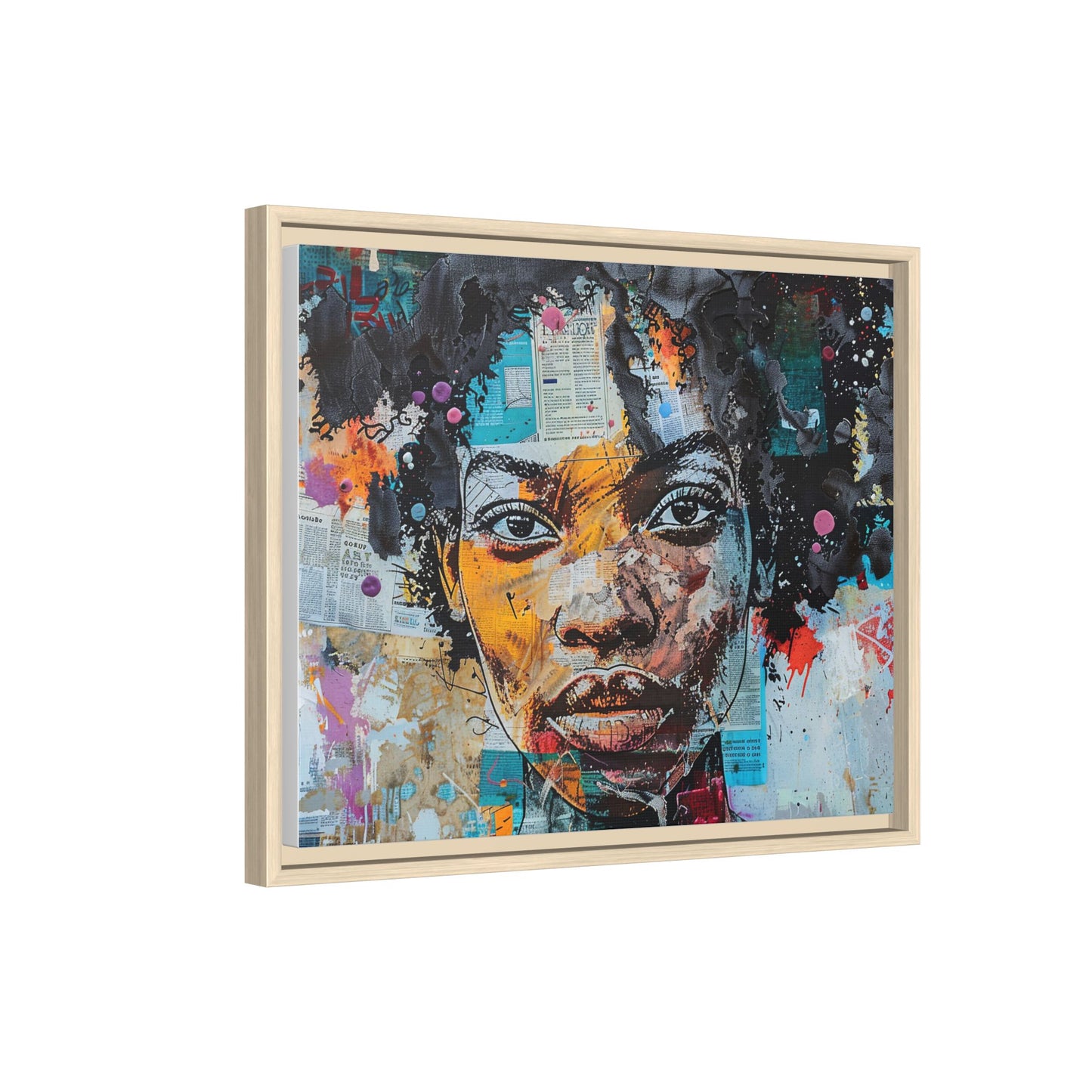 Framed Canvas Print — Paper Looks No. 1