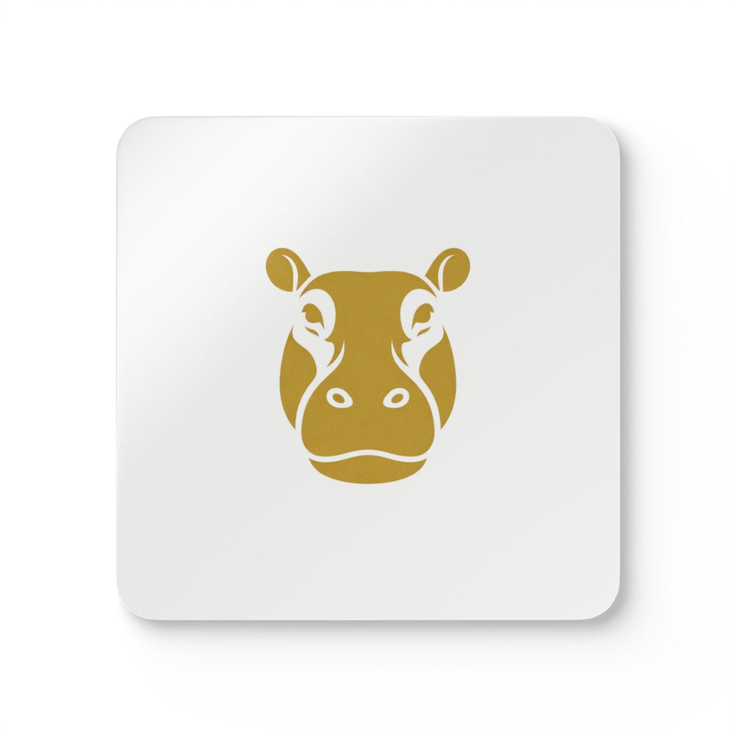 Cork Coaster Set — Hippo
