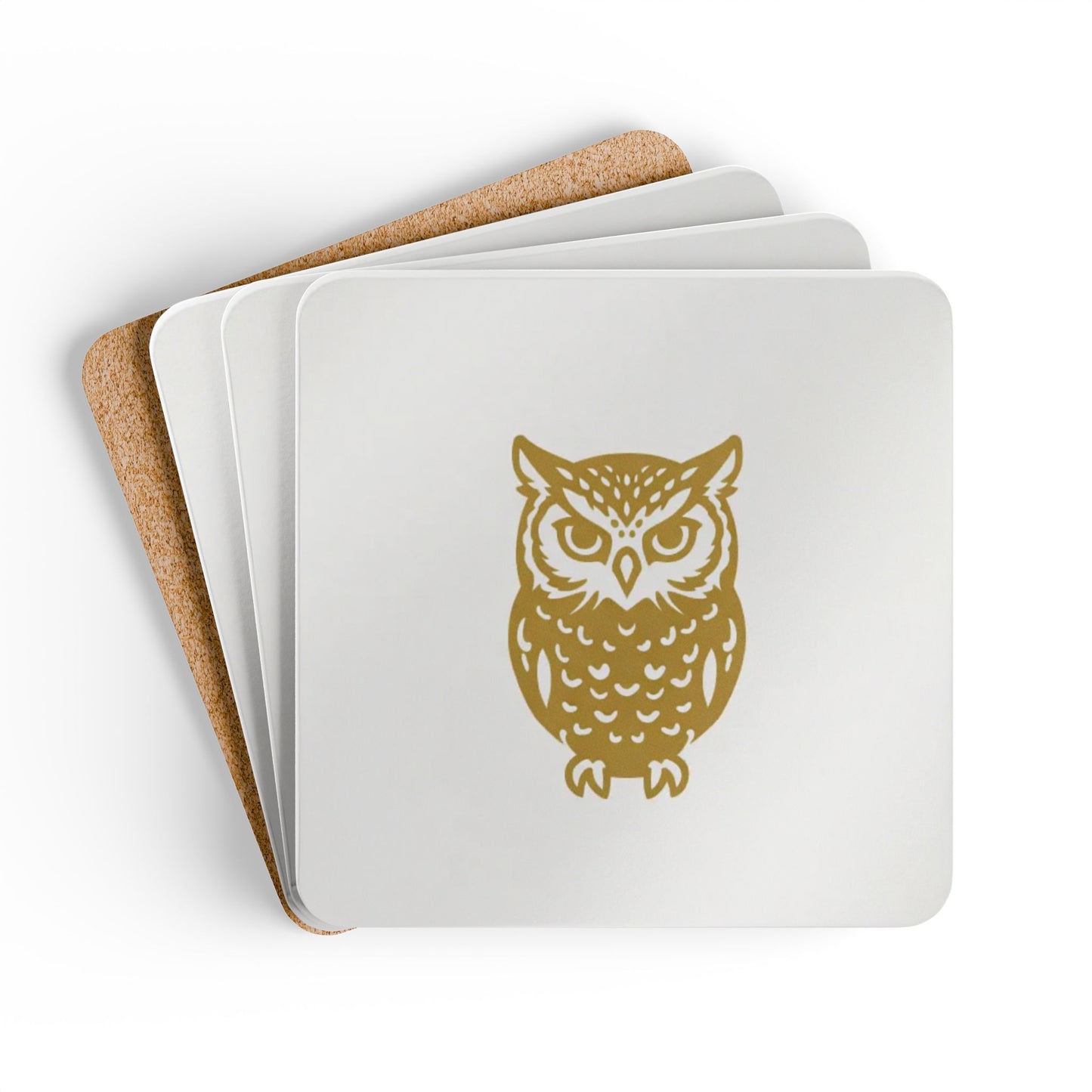 Coaster Set — Afrikan Scops Owl