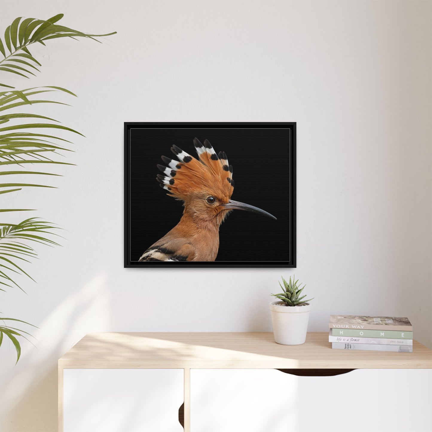 Framed Canvas Print — Afrikan Hoopoe In Colour