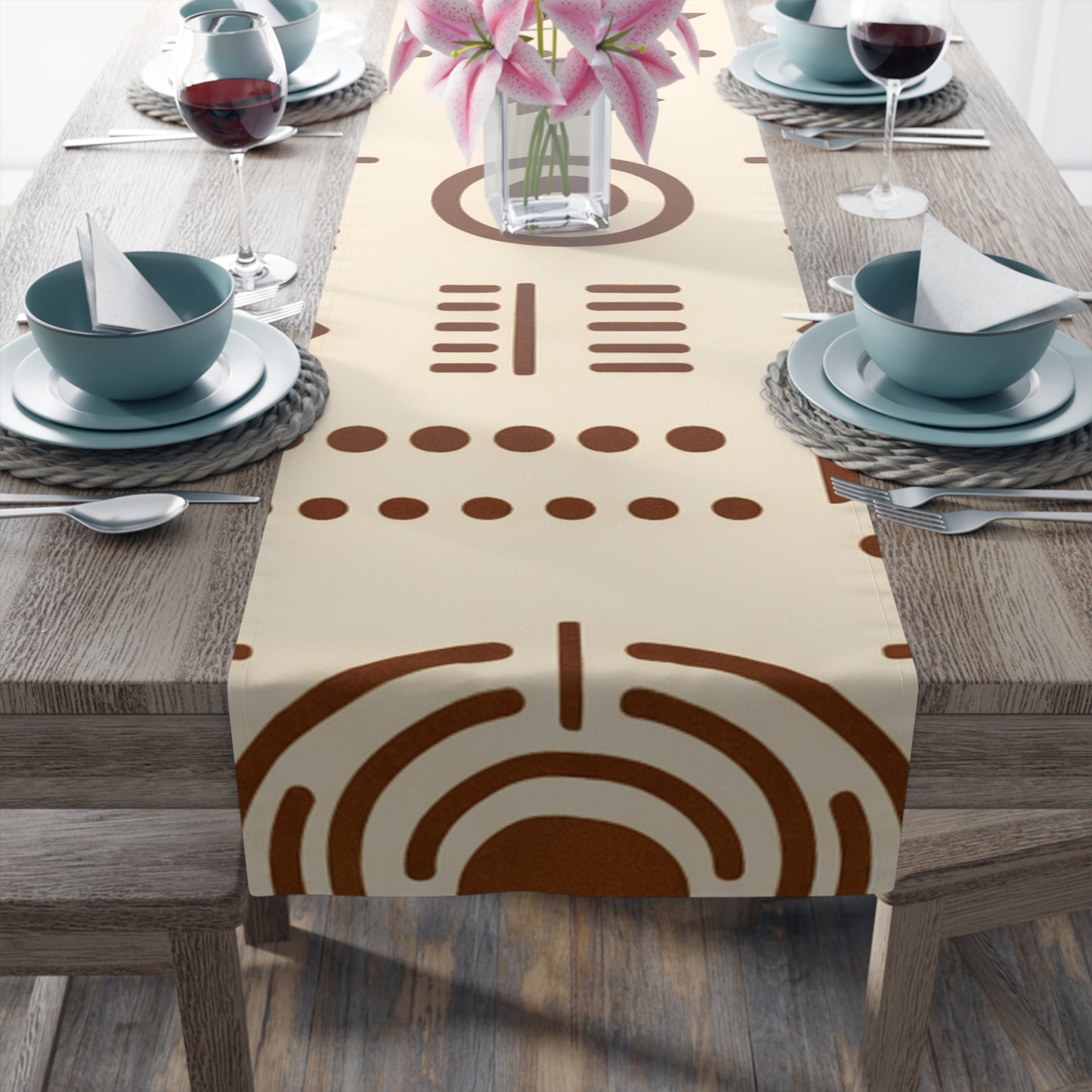 Table Runner — Afro Brown