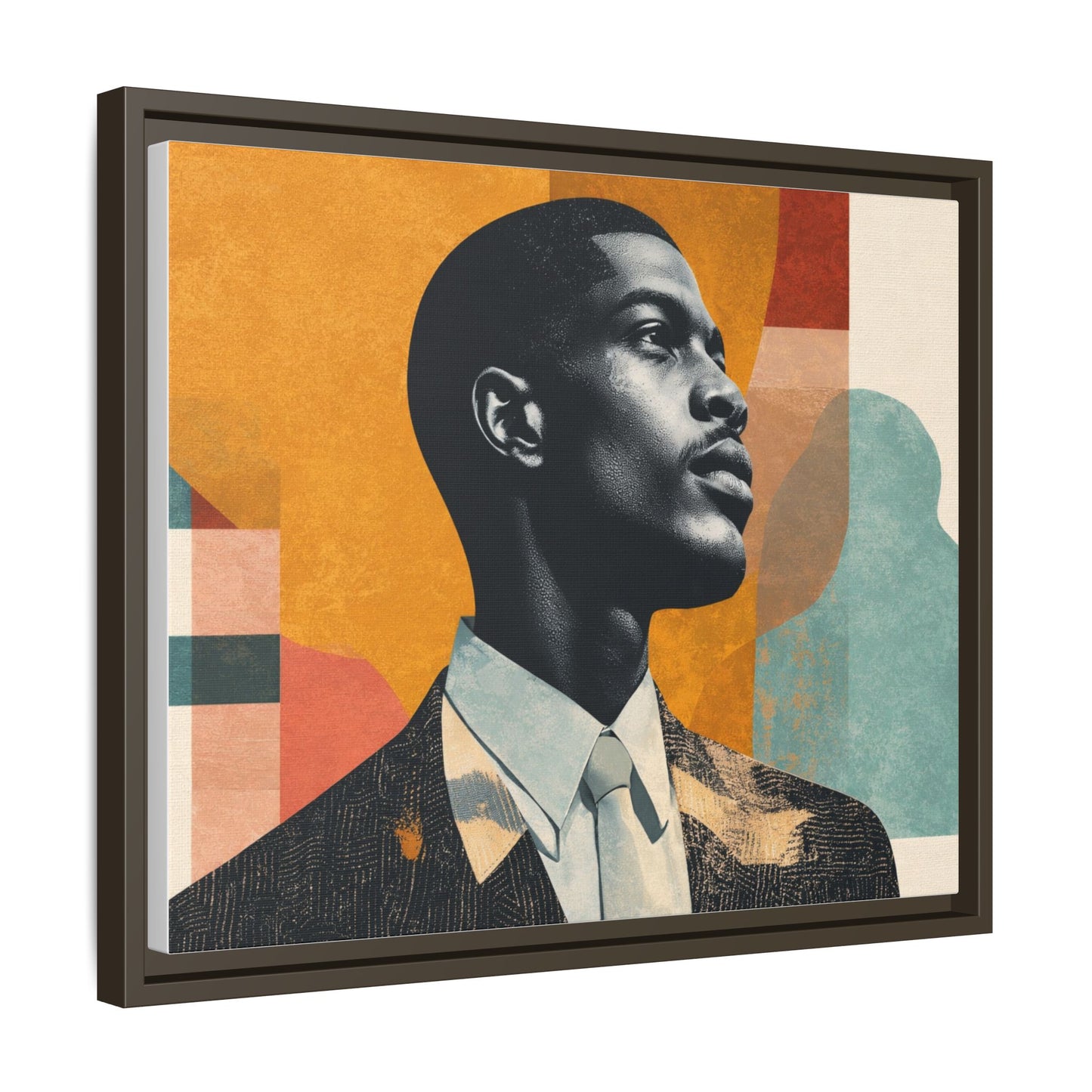 Framed Canvas Print — Jazzy Youth Portrait No. 1