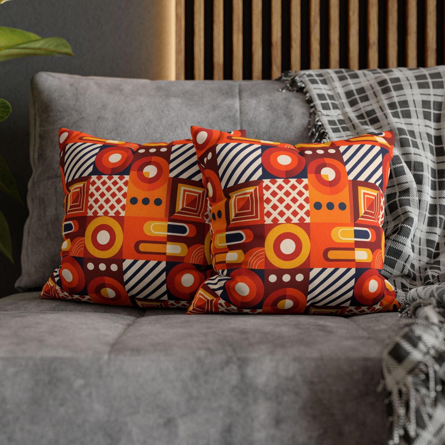 Spun Square Pillow — Abstract Accent II