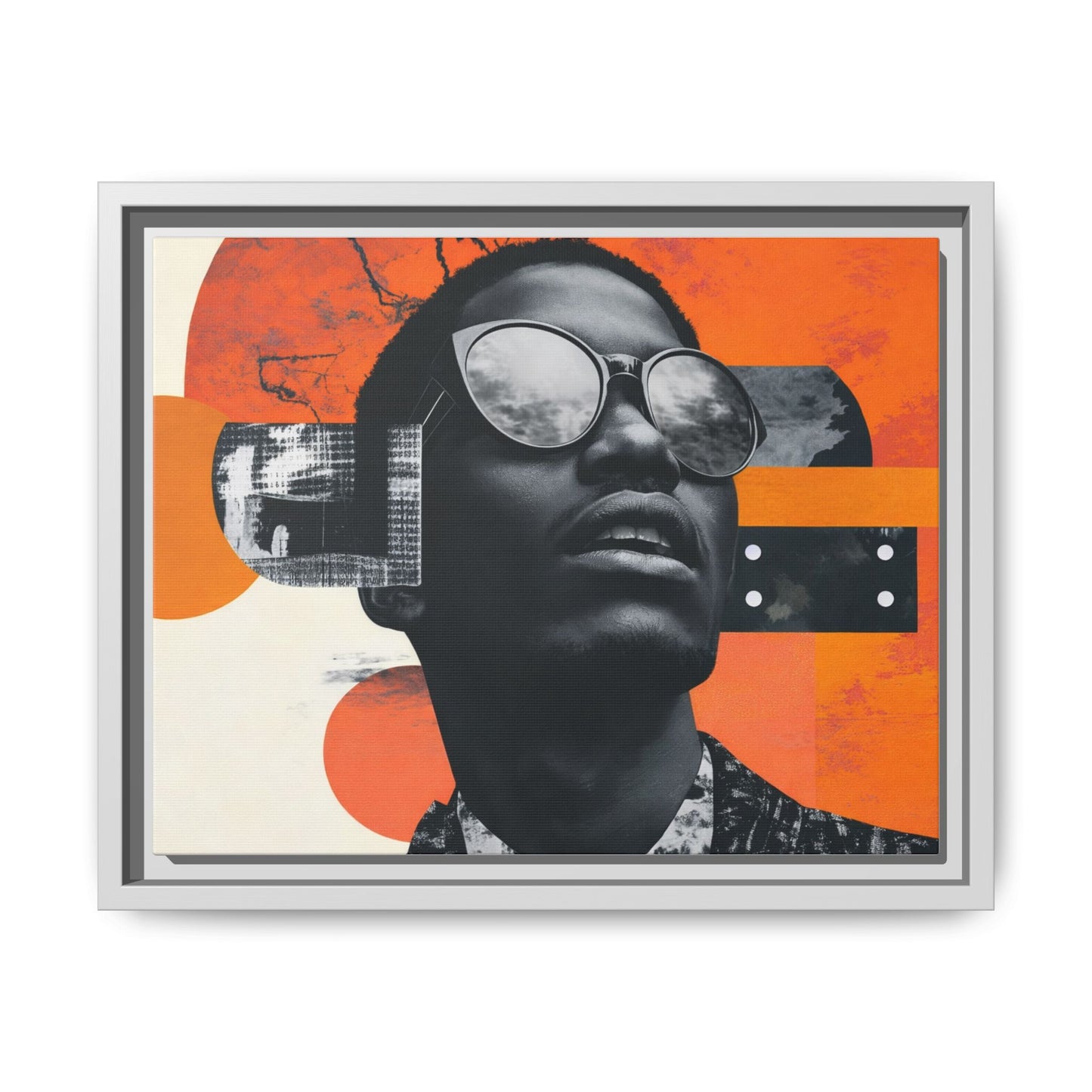Framed Canvas Print — Jazzy Youth Portrait No. 7