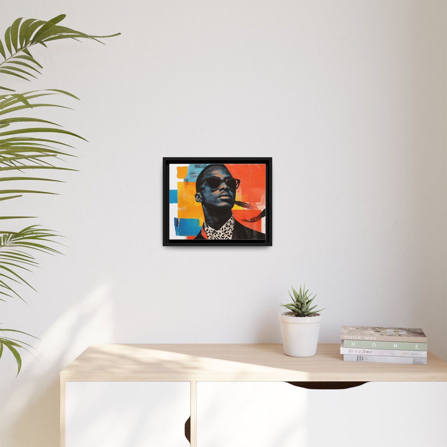 Framed Canvas Print — Jazzy Youth Portrait No. 3