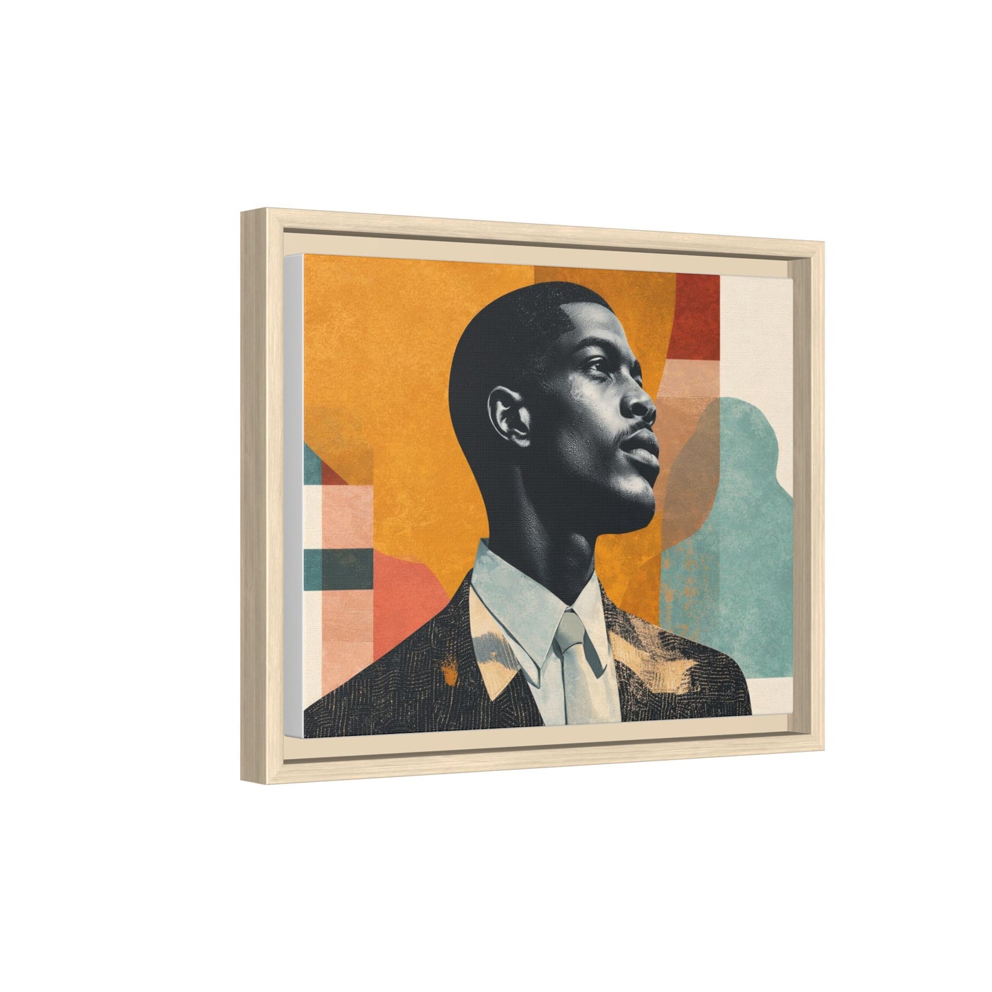 Framed Canvas Print — Jazzy Youth Portrait No. 1