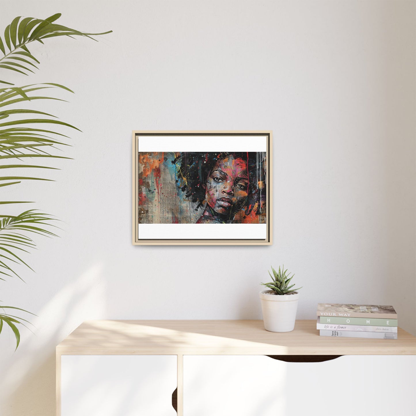 Framed Canvas Print — Paper Looks No. 2