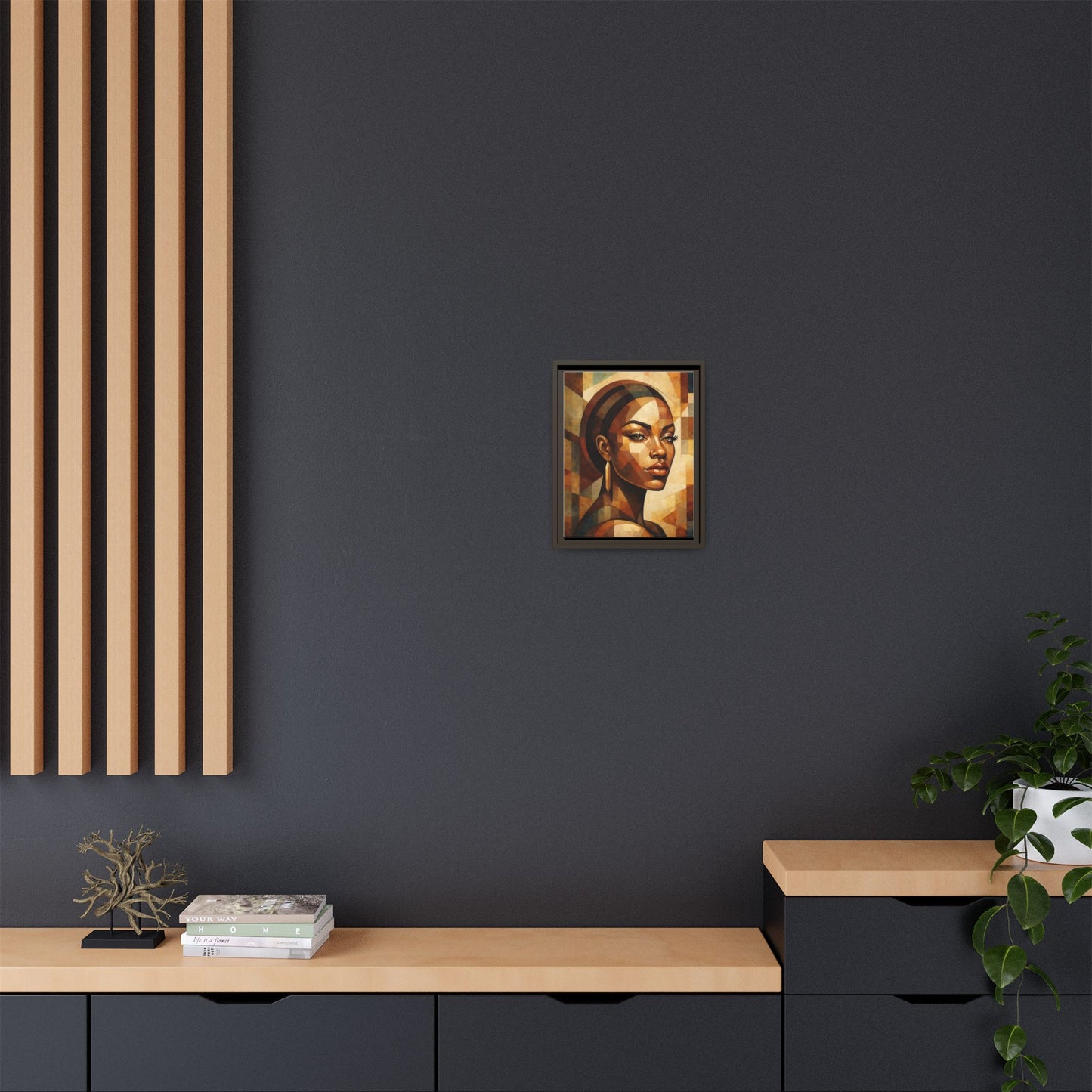 Framed Canvas Print — Brown Beauty No. 2