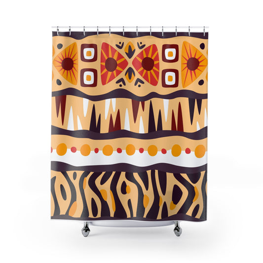 Shower Curtain — Abstract Afrikan Motif