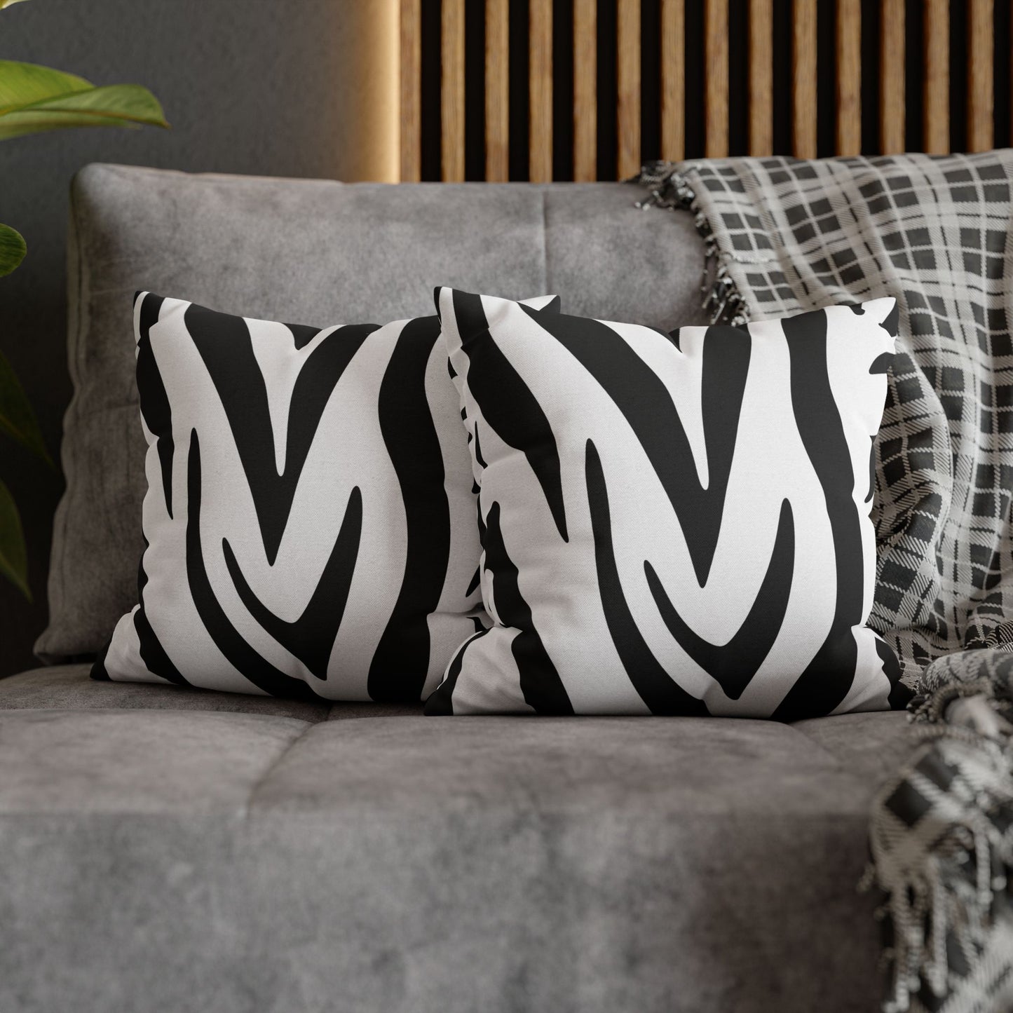 Spun Square Pillow — Abstract Accent V