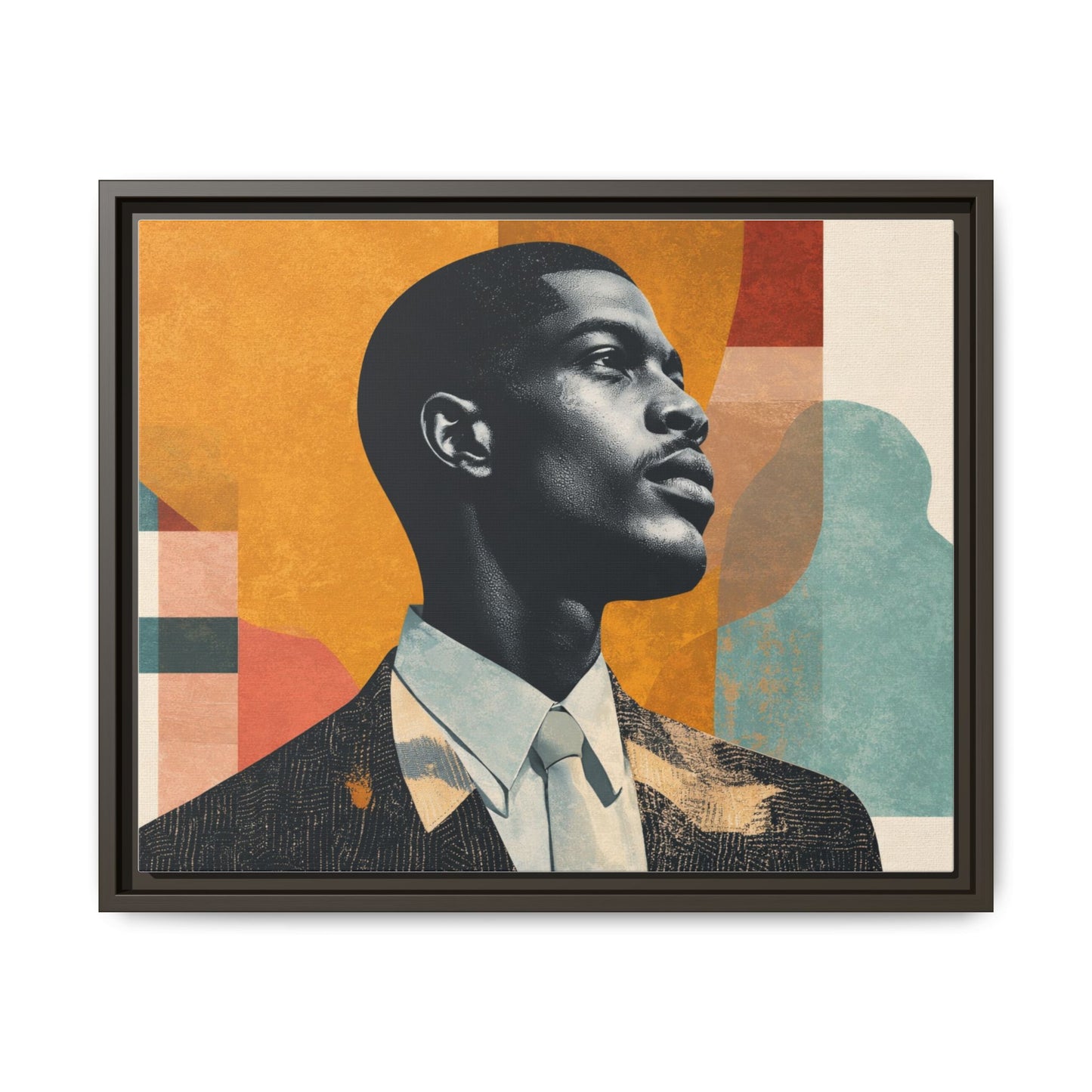 Framed Canvas Print — Jazzy Youth Portrait No. 1