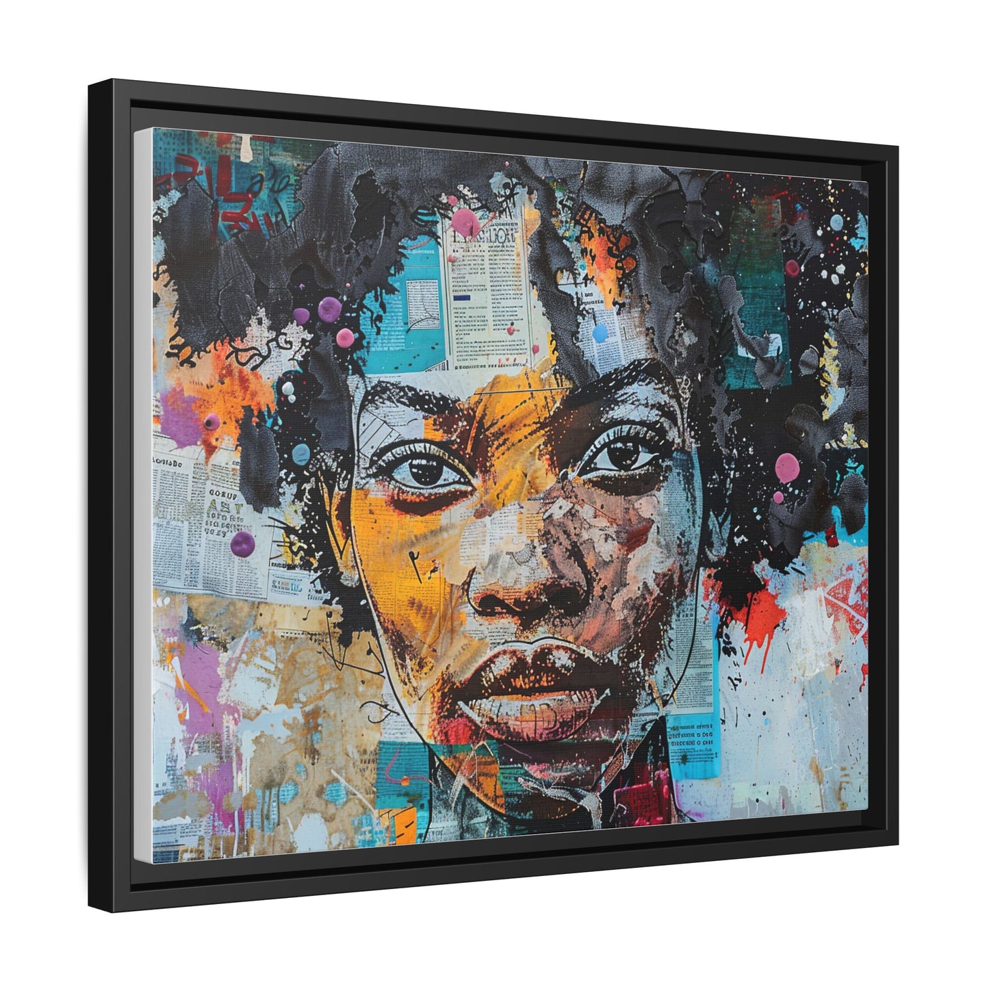 Framed Canvas Print — Paper Looks No. 1