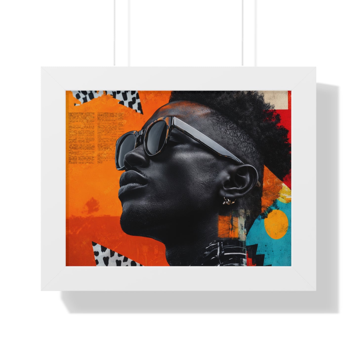 Framed Art Print – Jazzy Youth Portrait No. 6