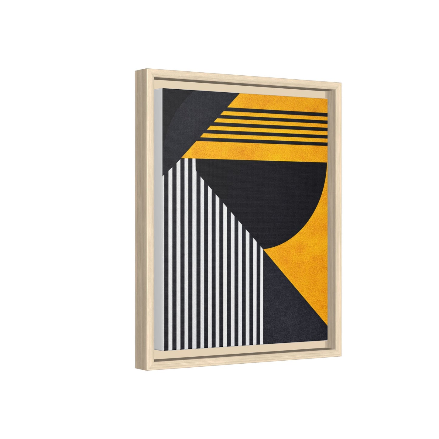 Framed Canvas Print — Afro Modern Geometric No. 1