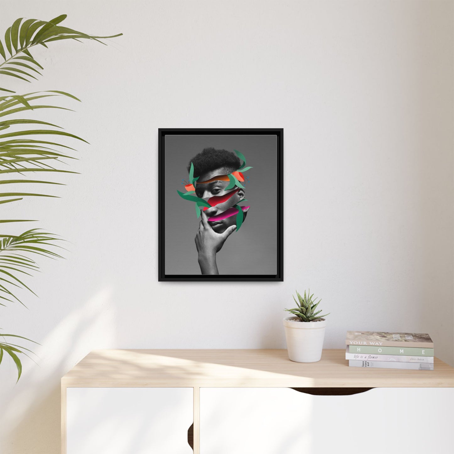 Framed Canvas Print — Psychadelic Man No. 2