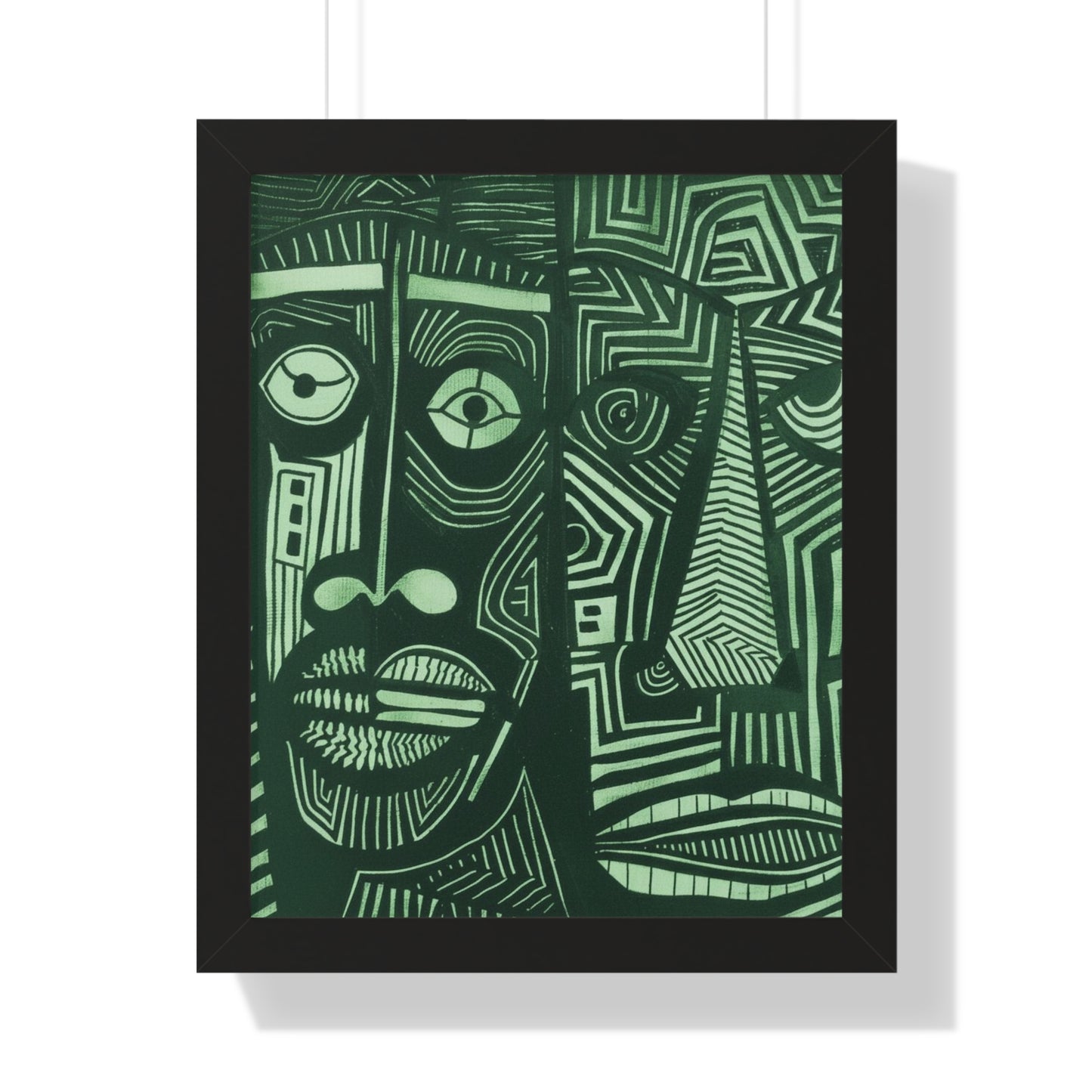 Framed Print — Abstract Faces No. 1