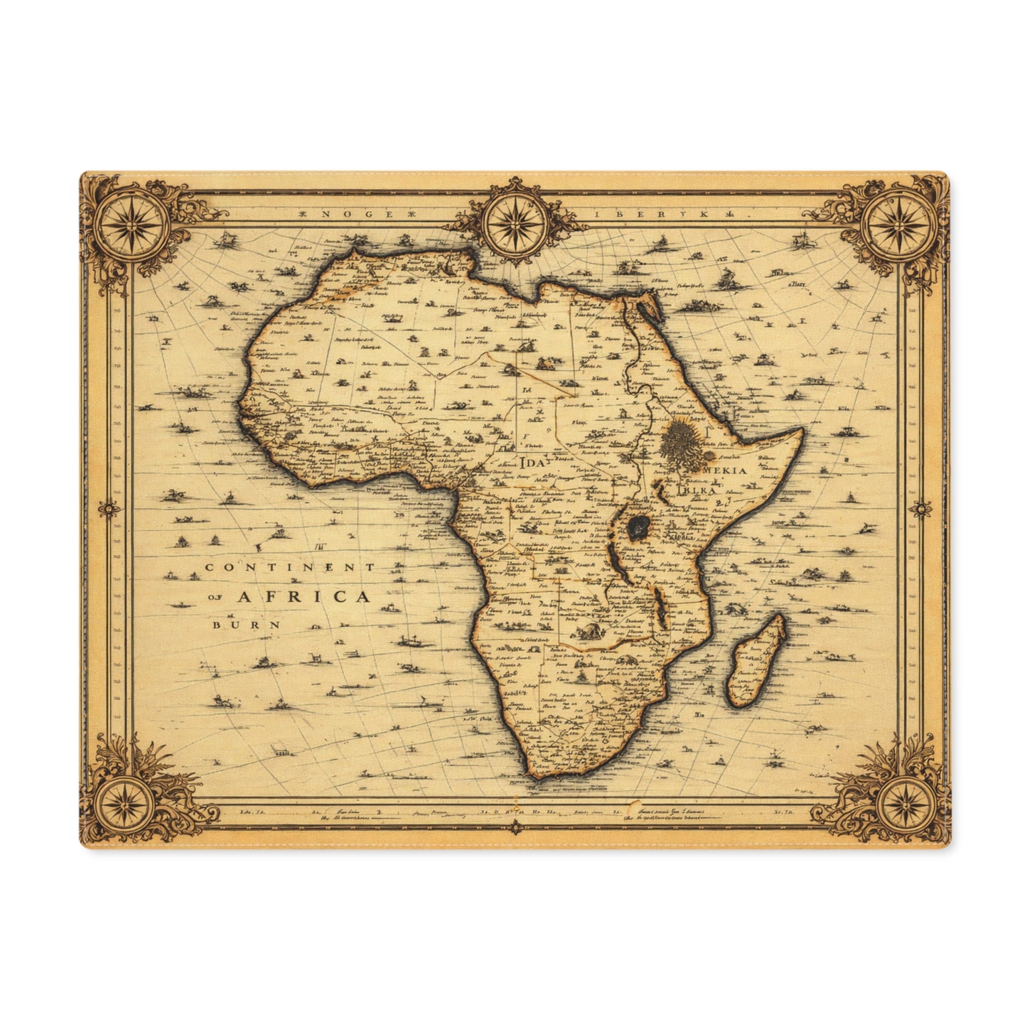 Table Mat — Cartography Afrika II