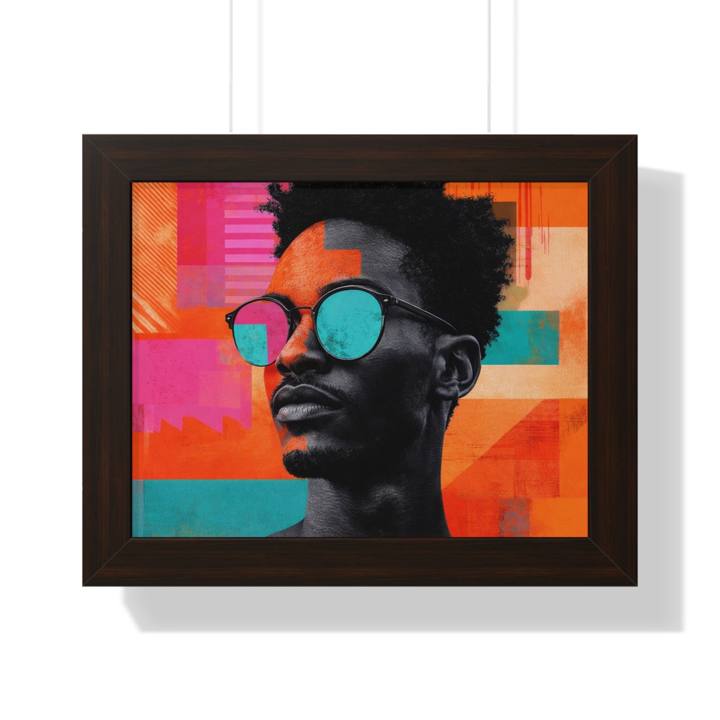 Framed Art Print – Jazzy Youth Portrait No. 4