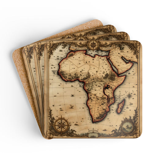Coaster Set — Cartography Afrika II