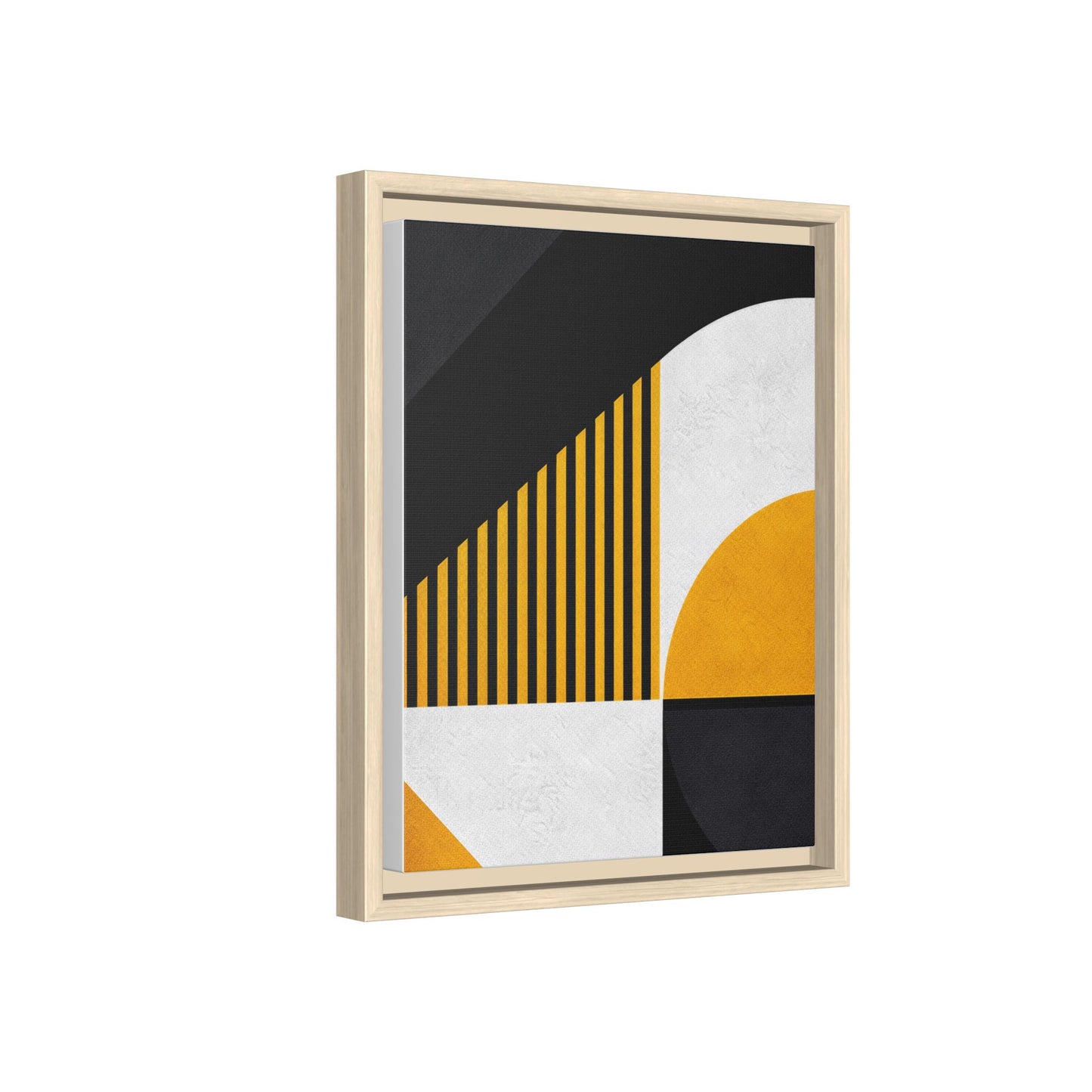Framed Canvas Print — Afro Modern Geometric No. 4