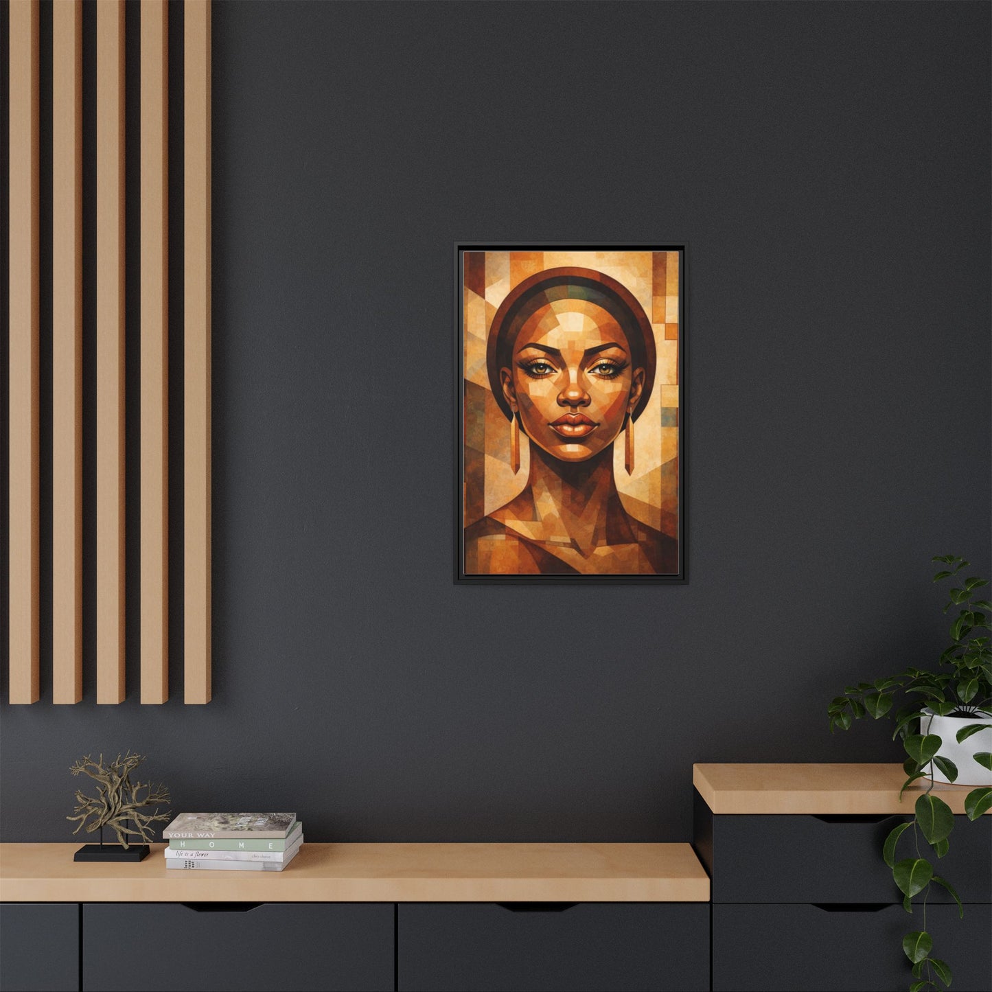 Framed Canvas Print — Brown Beauty No. 1