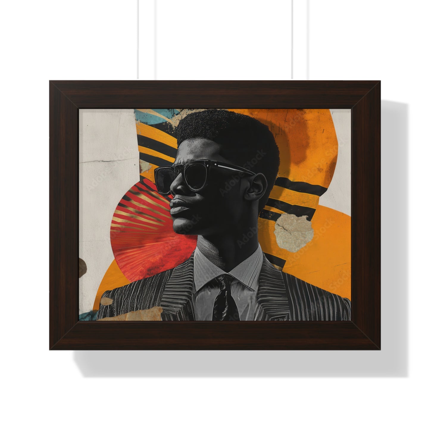 Framed Art Print – Jazzy Youth Portrait No. 2