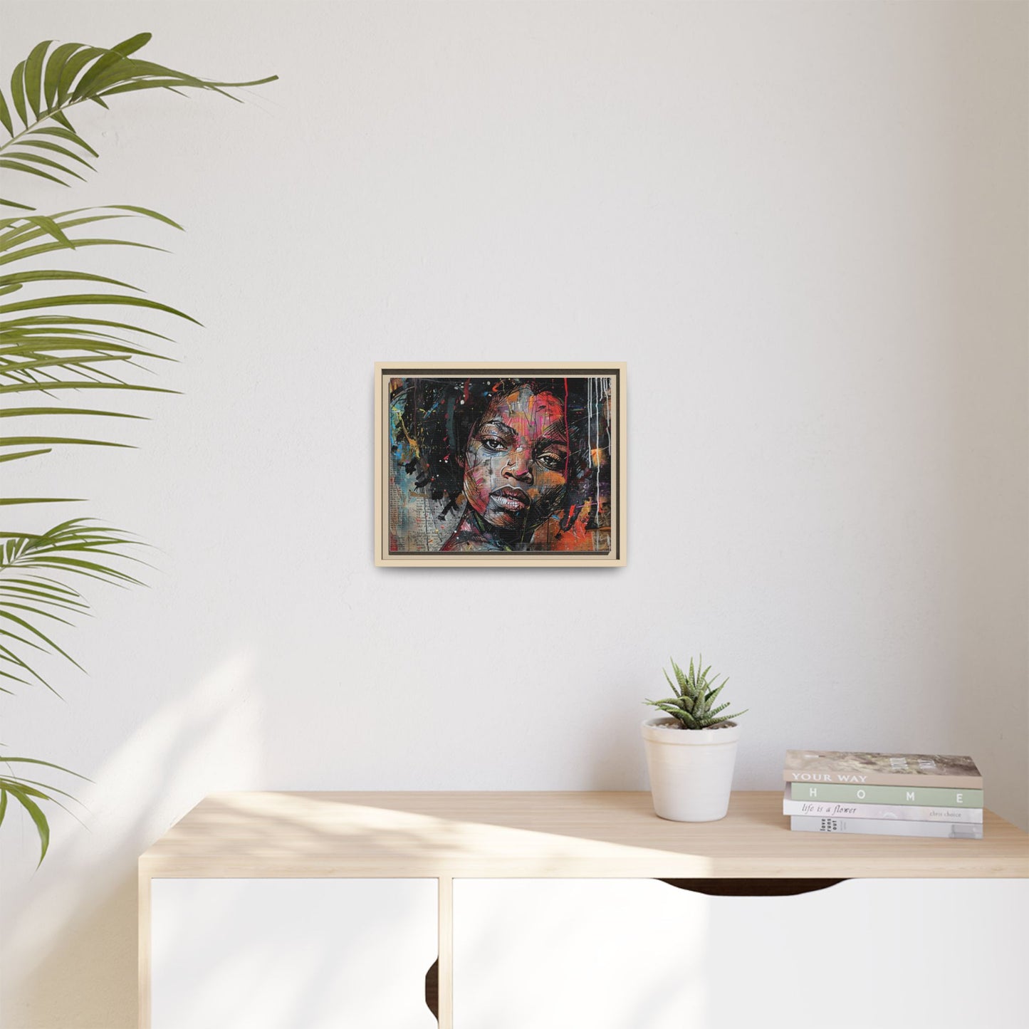 Framed Canvas Print — Paper Looks No. 2