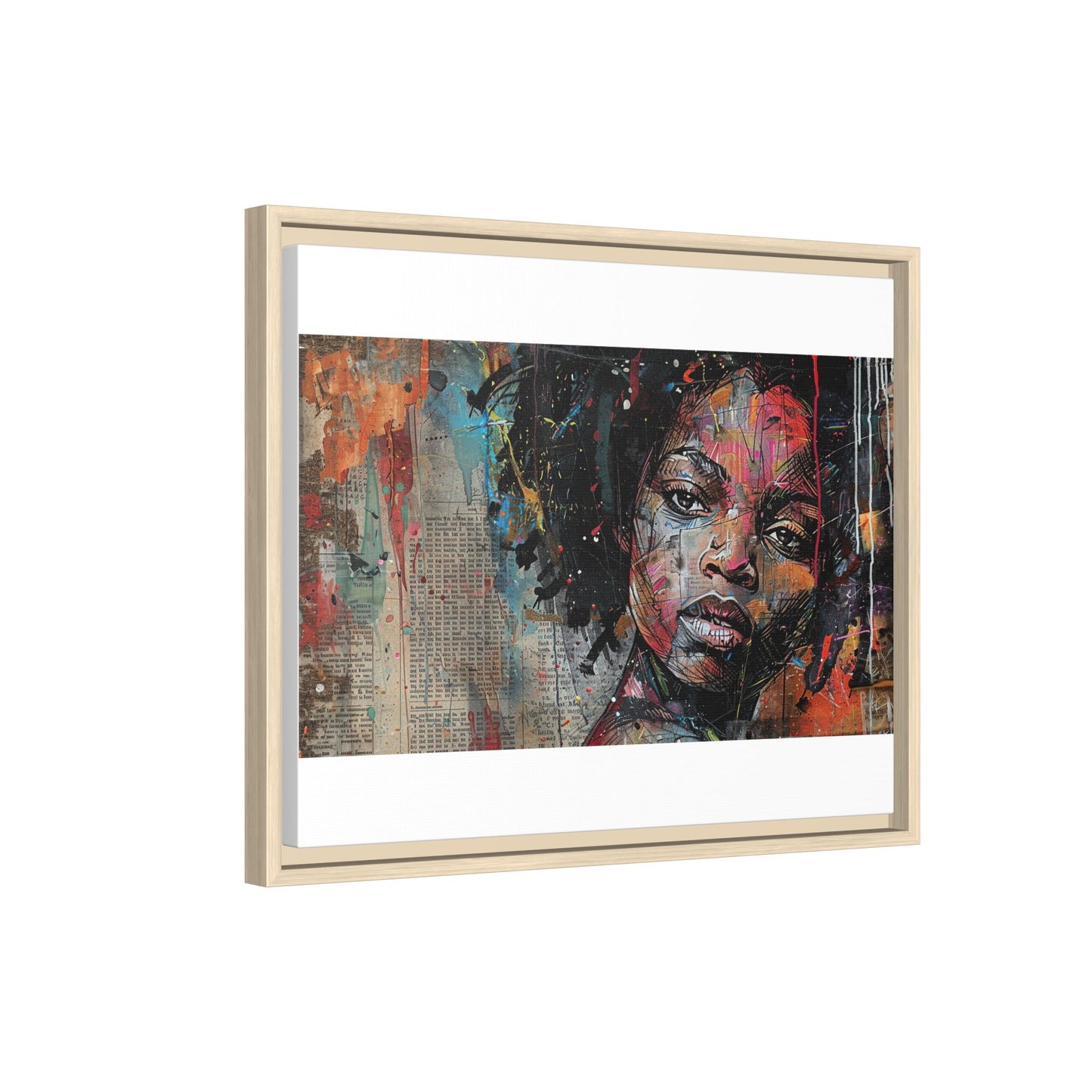 Framed Canvas Print — Paper Looks No. 2