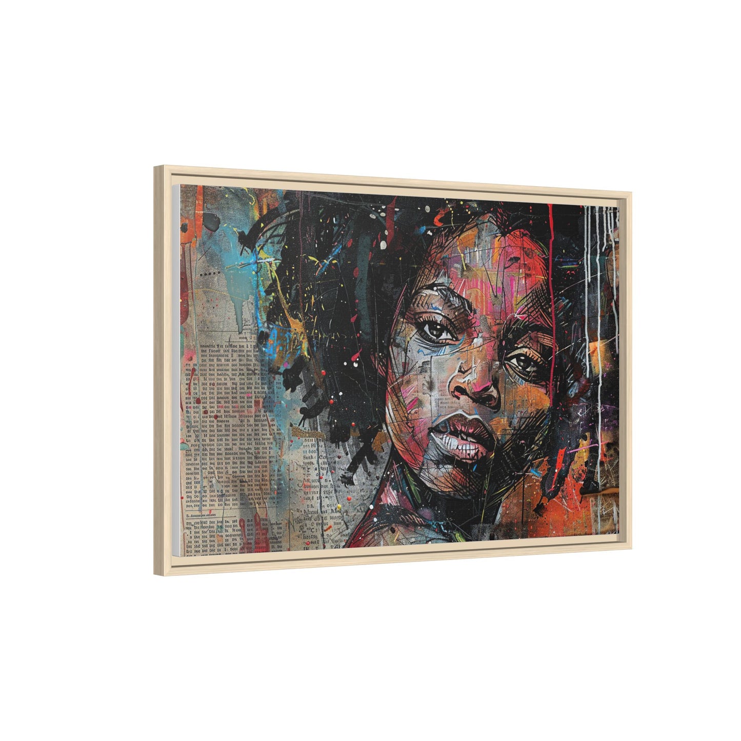 Framed Canvas Print — Paper Looks No. 2