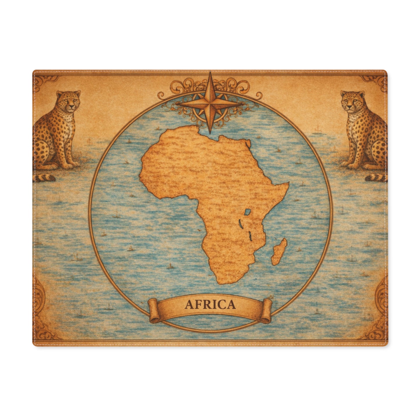 Table Mat — Cartography Afrika - Leopard