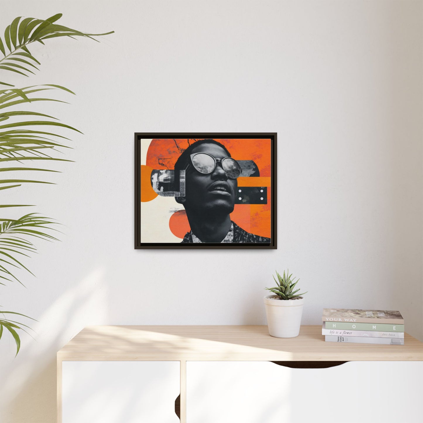 Framed Canvas Print — Jazzy Youth Portrait No. 7