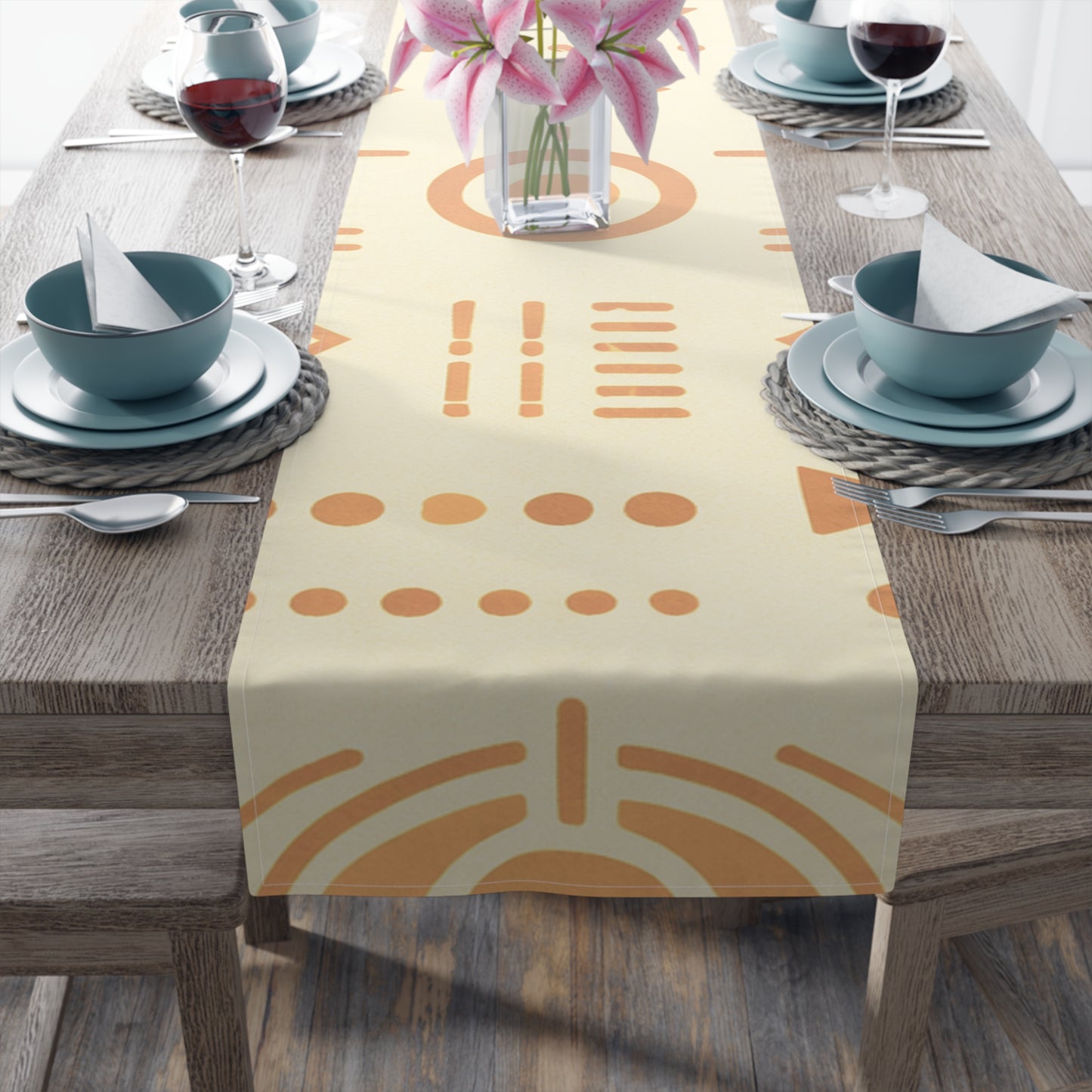 Table Runner — Afro Orange