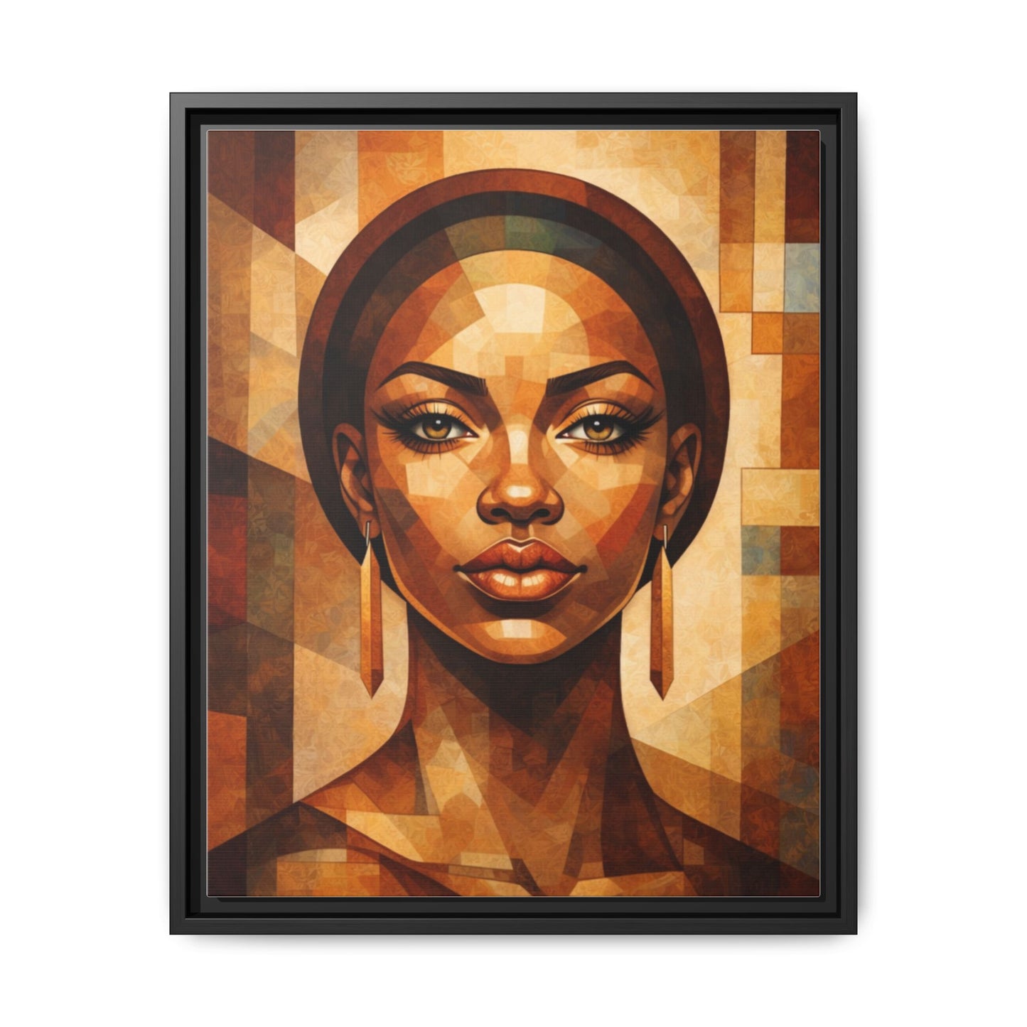 Framed Canvas Print — Brown Beauty No. 1