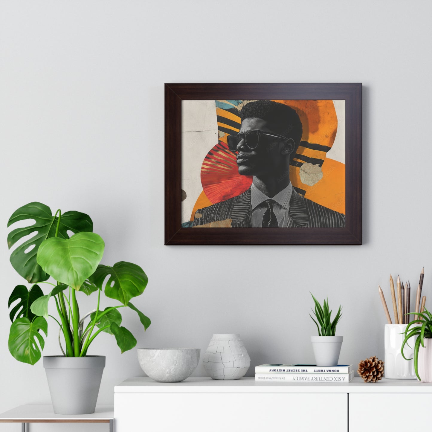Framed Art Print – Jazzy Youth Portrait No. 2